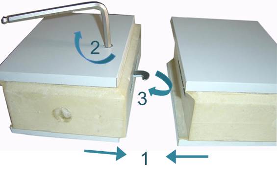 How to use cam lock - polyurethane panels