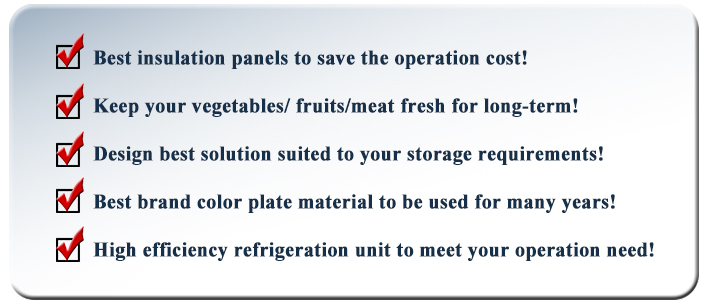 refrigerated room features