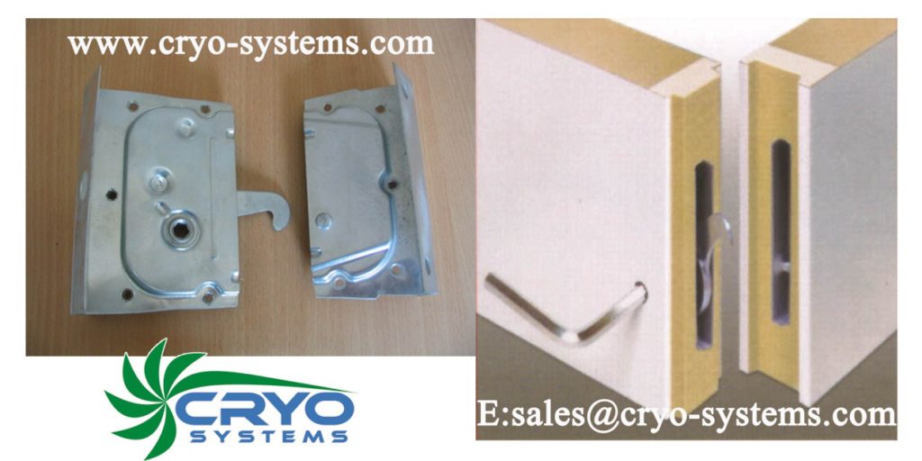 Cam lock for cold storage panels