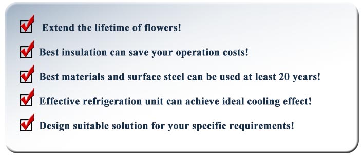 features of flower cold storage